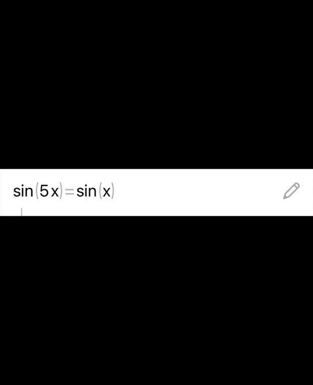 Помоги мне решить уравнение sin(5x) = sin(x)