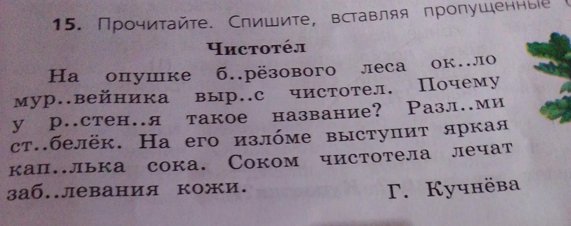 Помоги мне вставить пропущенные буквы в слова.