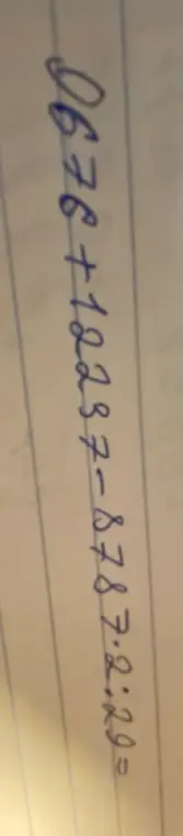 Помоги мне решить пример 676 + 18287 - 8787.29 =