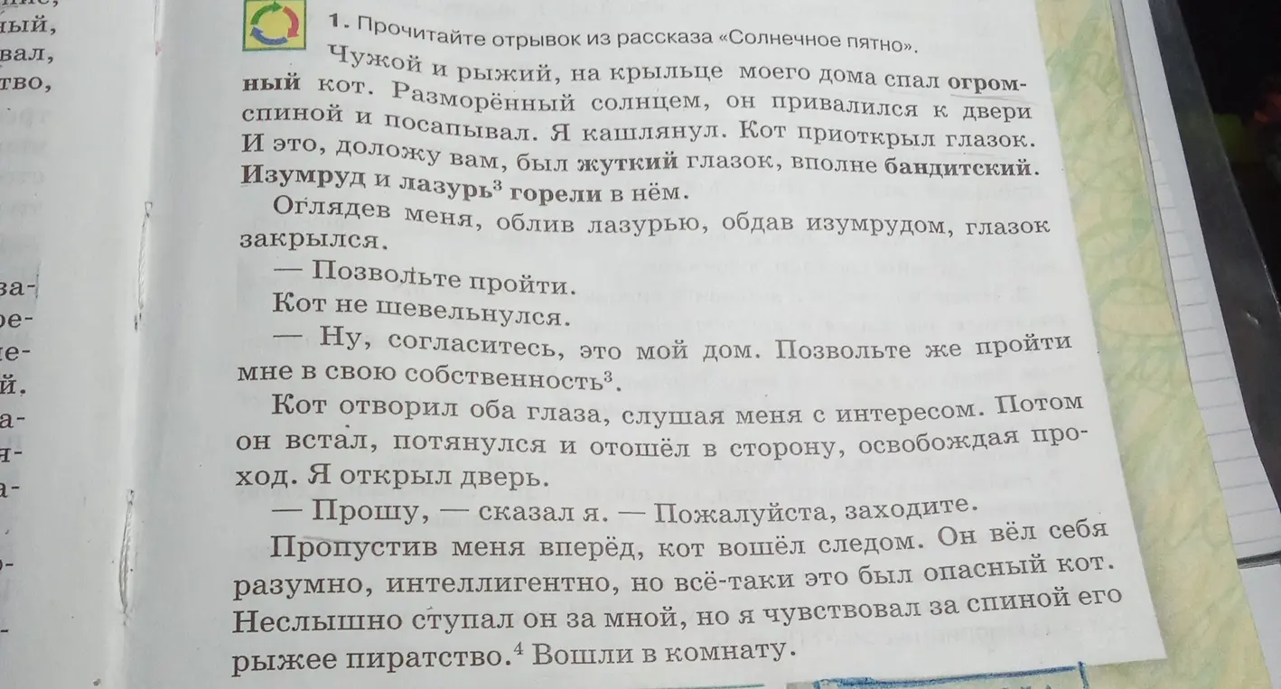 Можешь ли ты ответить на вопросы по рассказу "Солнечное пятно"?