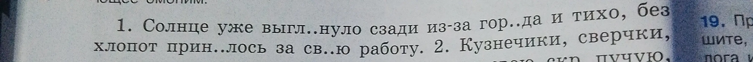 Сделай синтаксический разбор предложения "Солнце уже выглянуло сзади из-за города и тихо, без хлопот принялось за свою работу"