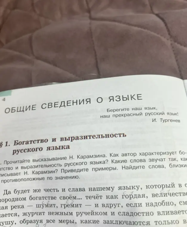Прочитай высказывание Н. Карамзина и ответь на вопросы