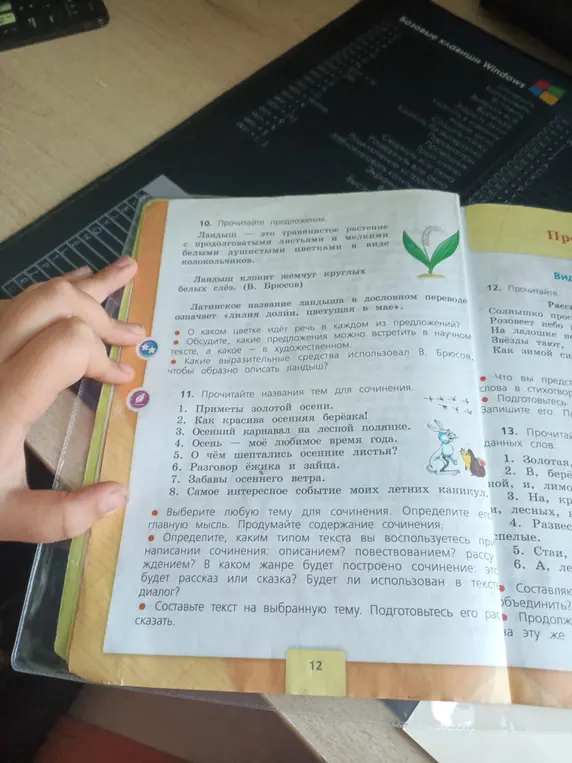 Предложи названия тем для сочинения из упражнения 11