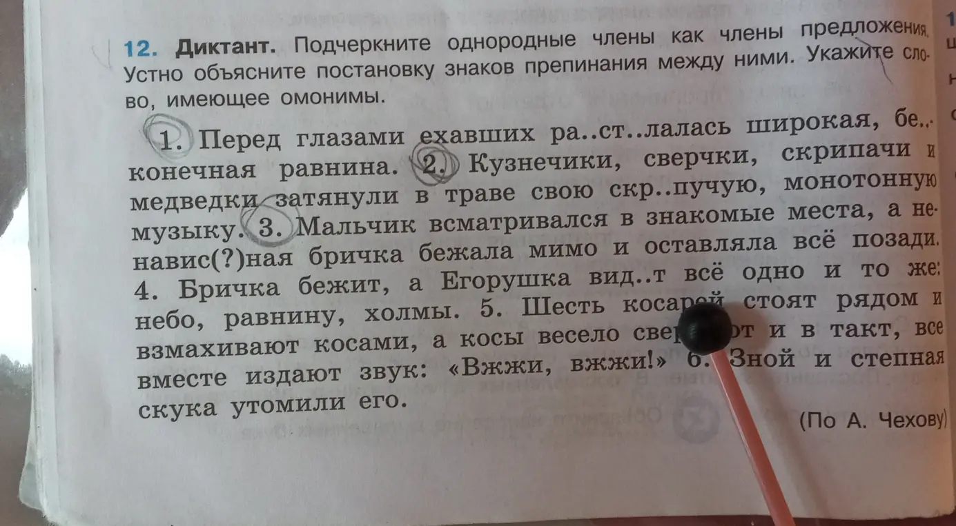 Ты просишь подчеркнуть однородные члены предложения.