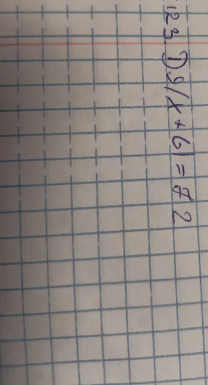 Объясни, как решить уравнение 9/x + 6 = 72
