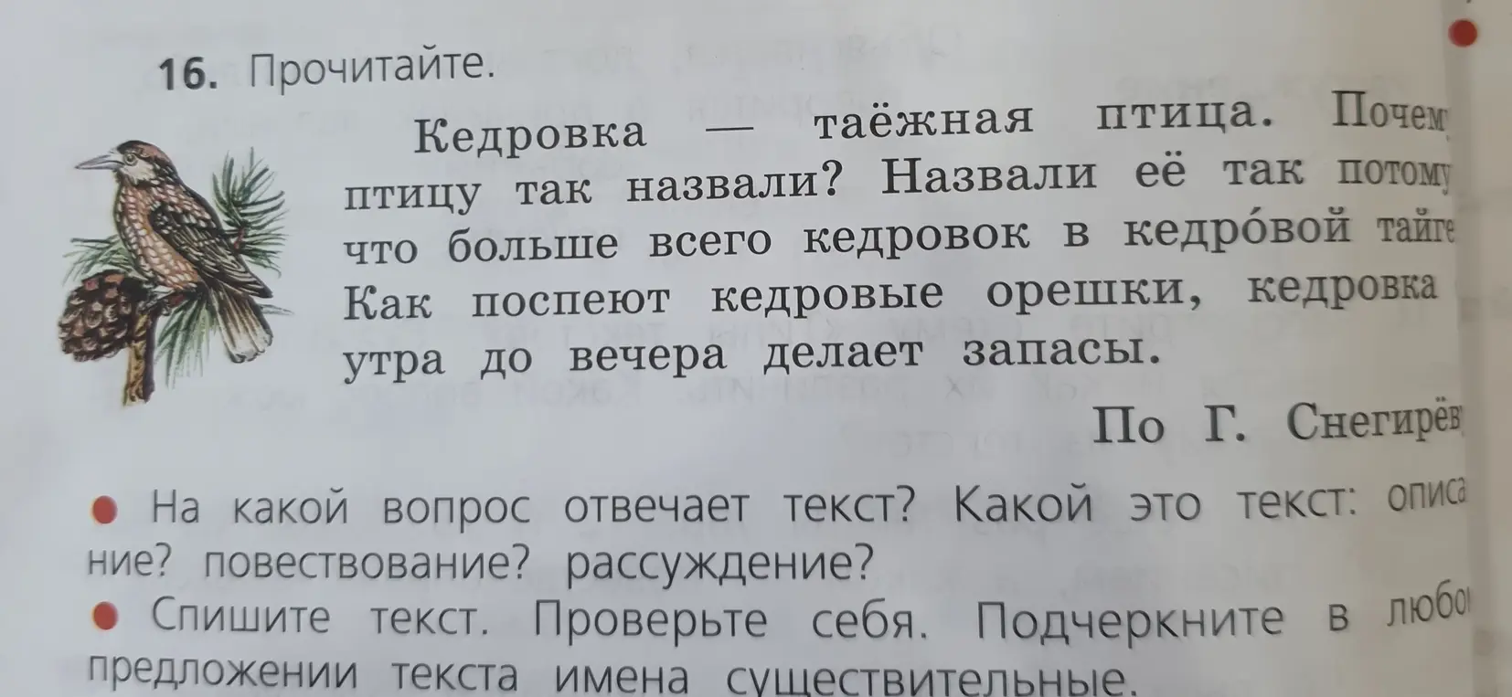 На какой вопрос отвечает текст и какой это текст: описание, повествование или рассуждение?