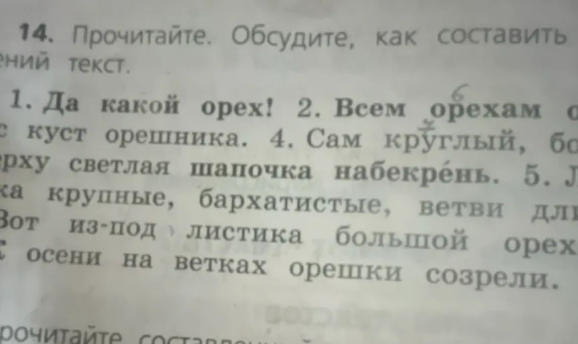 Обсуди, как составить текст к упражнению 14