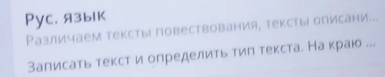 Мне нужно записать текст и определить его тип