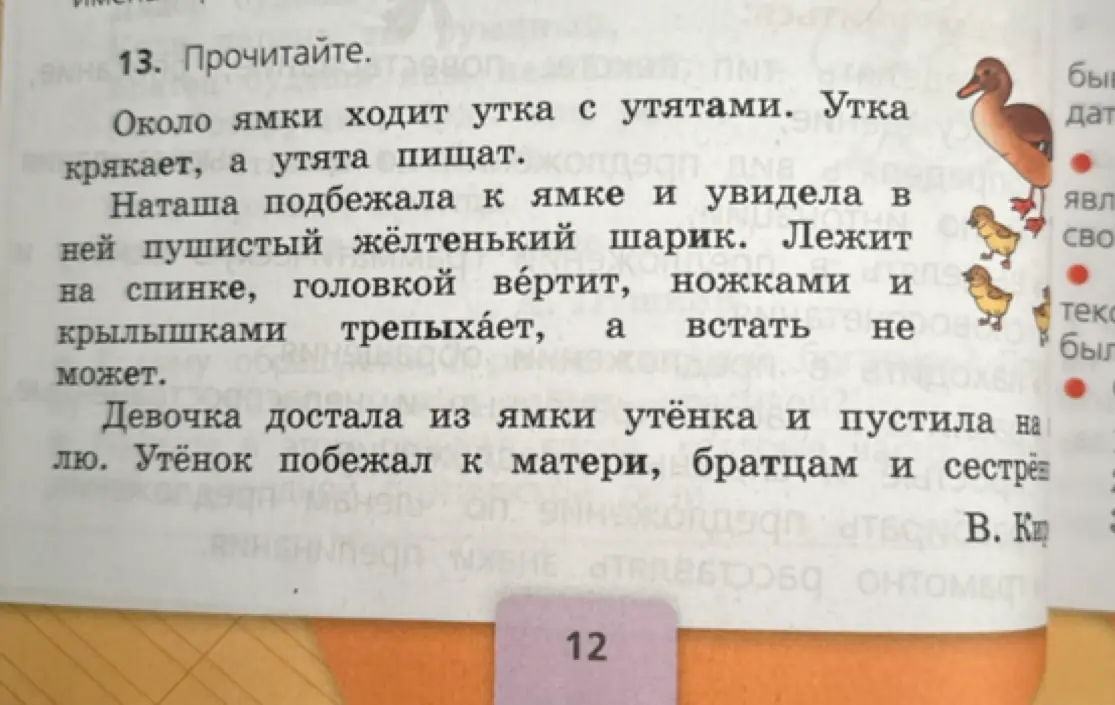 Прочитай текст.