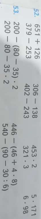 Реши примеры: 651 + 126