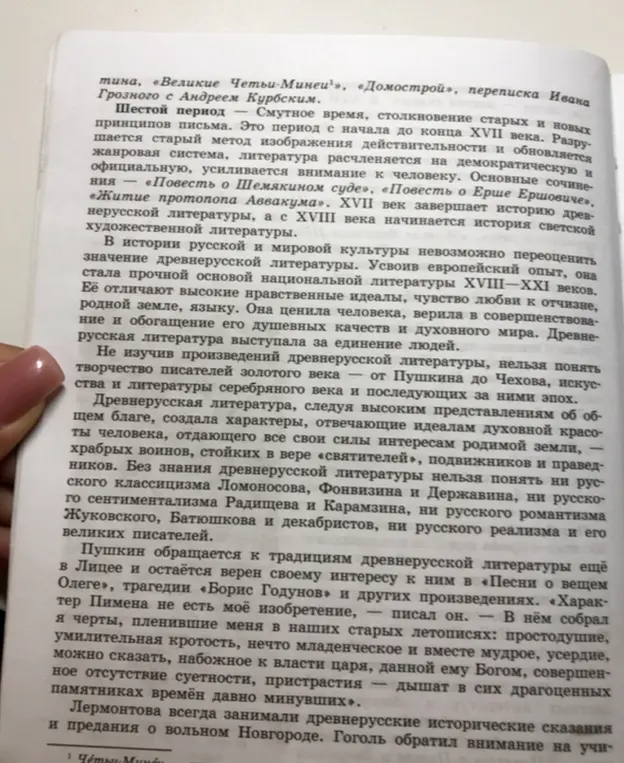 Сделай краткий конспект текста об истории русской литературы