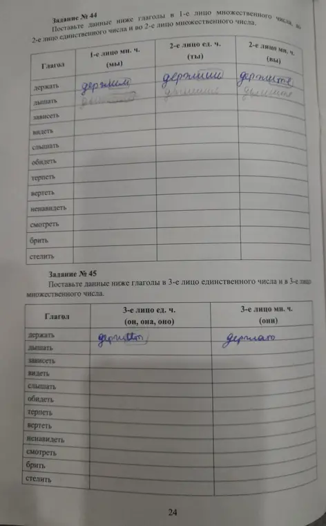 Поставь данные ниже глаголы в 1-е лицо множественного числа