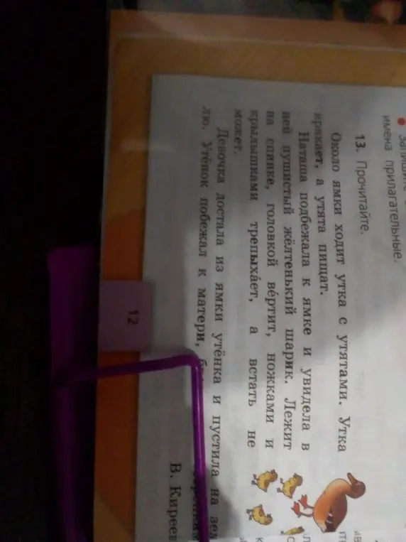 Прочитай текст и назови имена прилагательные