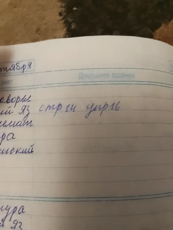 Ты просишь меня сказать, что задано на дом по русскому языку