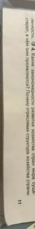 Какие закономерности развития хозяйства стран мира существуют и в чём они проявляются?