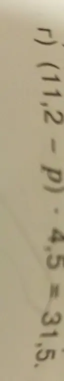 Можешь ли ты решить уравнение (1.2 - p) * 4.5 = 31.5?