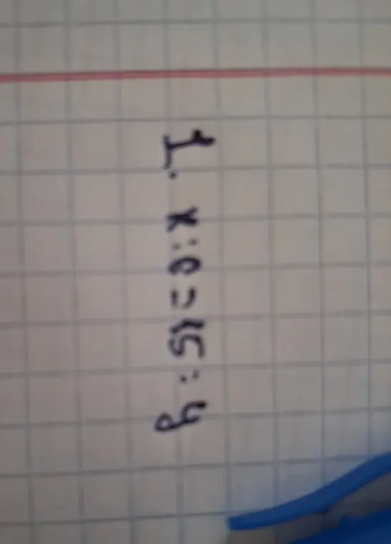 Помоги мне решить пропорцию x:6=15:9