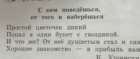 Объясни смысл притчи: С кем поведёшься, от того и наберёшься