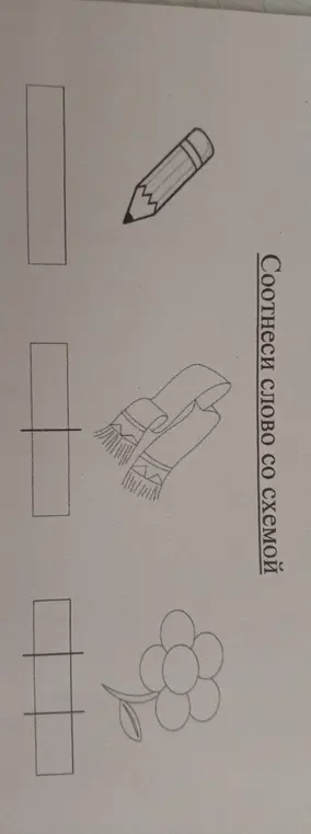Ты просишь соотнести слово со схемой.
