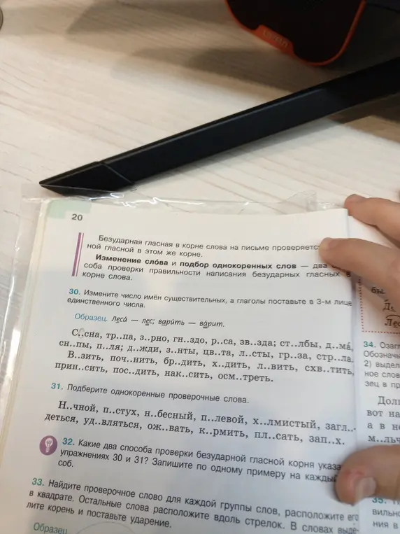 Можешь ли ты помочь мне с упражнениями по русскому языку? В 30 задании нужно изменить число имен существительных, а глаголы поставить в 3-м лице единственного числа.