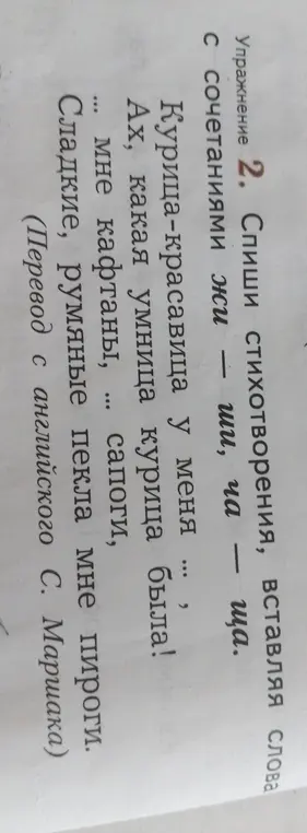 Ты просишь вставить слова с сочетаниями жи-ши, ча-ща в стихотворение.