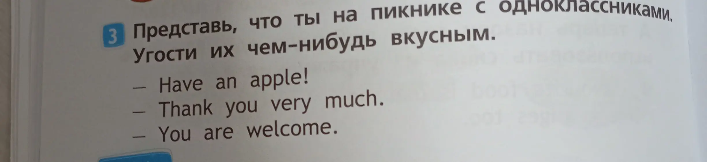 Предложи одноклассникам угоститься чем-нибудь на пикнике на английском языке