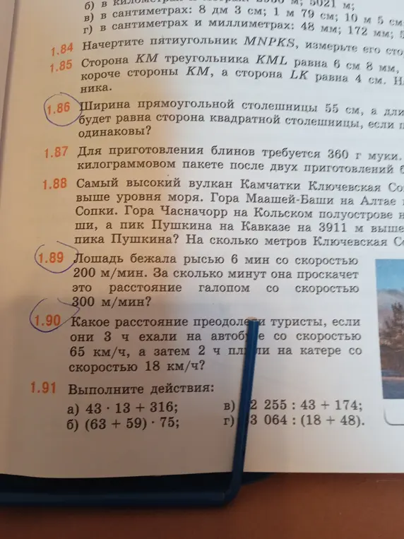 Как решить задачи про лошадь, туристов и примеры на выполнение действий?
