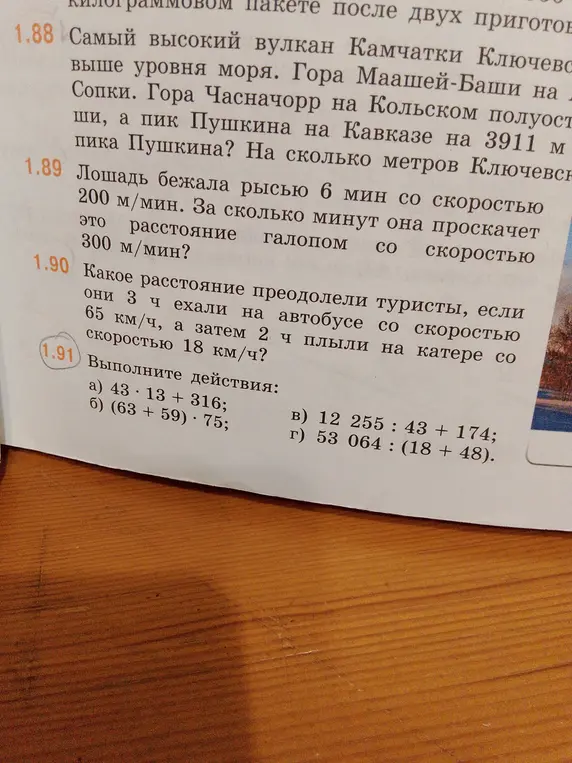 Выполни действия: 43 * 13 + 316
