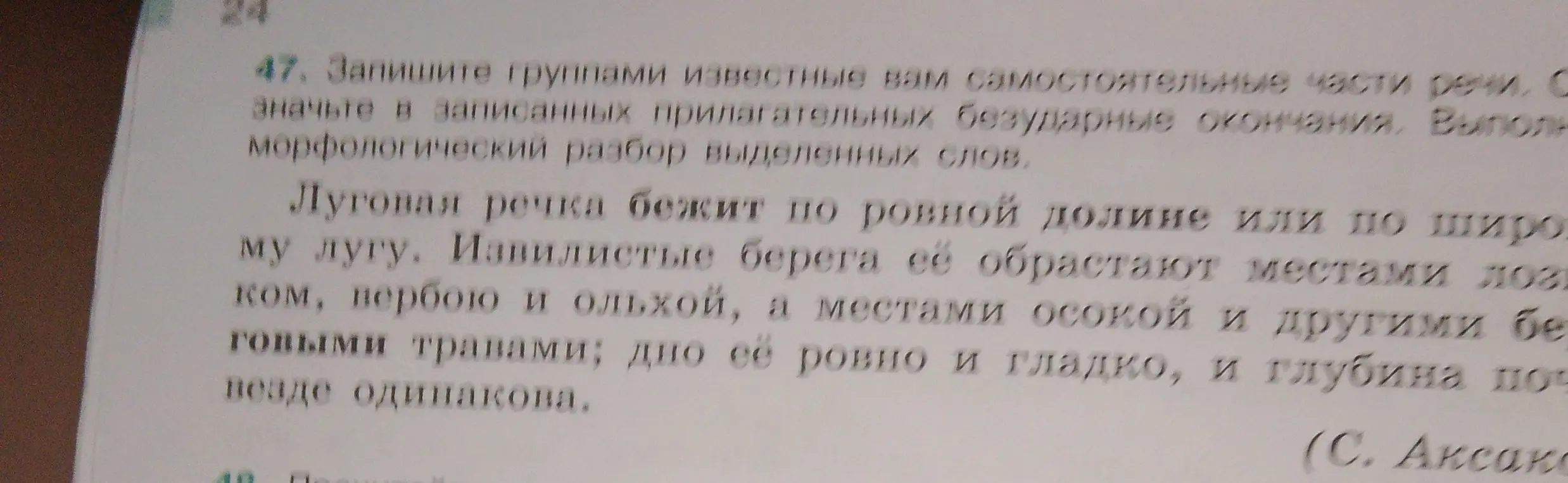 Как записать группами известные тебе самостоятельные части речи, обозначить в записанных прилагательных безударные окончания и выполнить морфологический разбор выделенных слов?