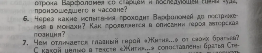 Расскажи, через какие испытания проходит Варфоломей до пострижения в монахи и чем отличается главный герой «Жития...» от своих братьев?