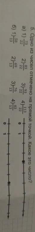 Определи, какое из чисел отмечено на прямой точкой.