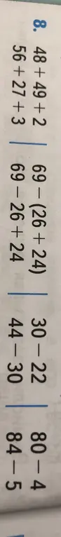 Вычисли значения выражений: 48 + 49 + 2