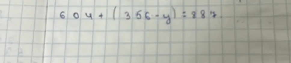 Можешь ли ты помочь решить уравнение 604 + (356 - y) = 884