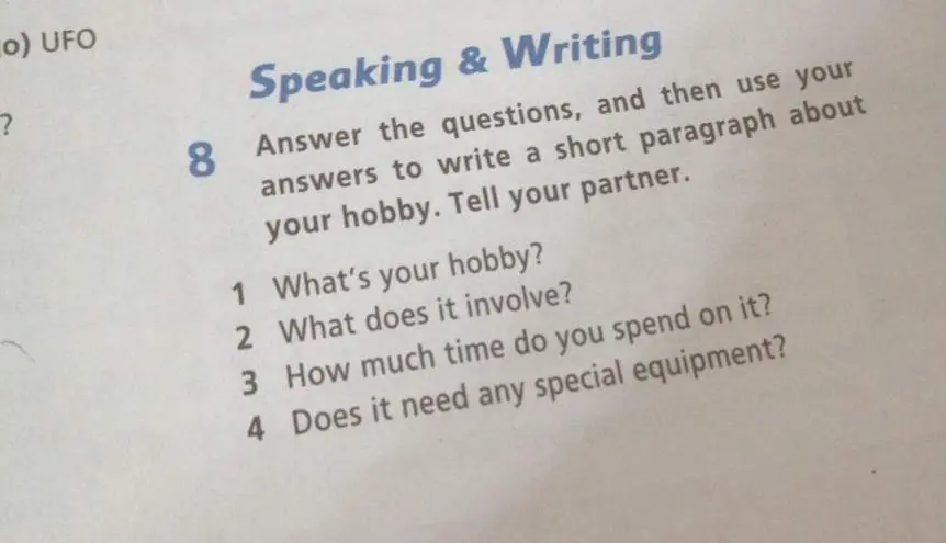 Ответь на вопросы: What's your hobby?