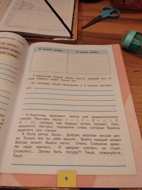 Перечитай второй абзац текста и запиши его от лица главного героя; подготовь фрагмент текста для выразительного чтения.