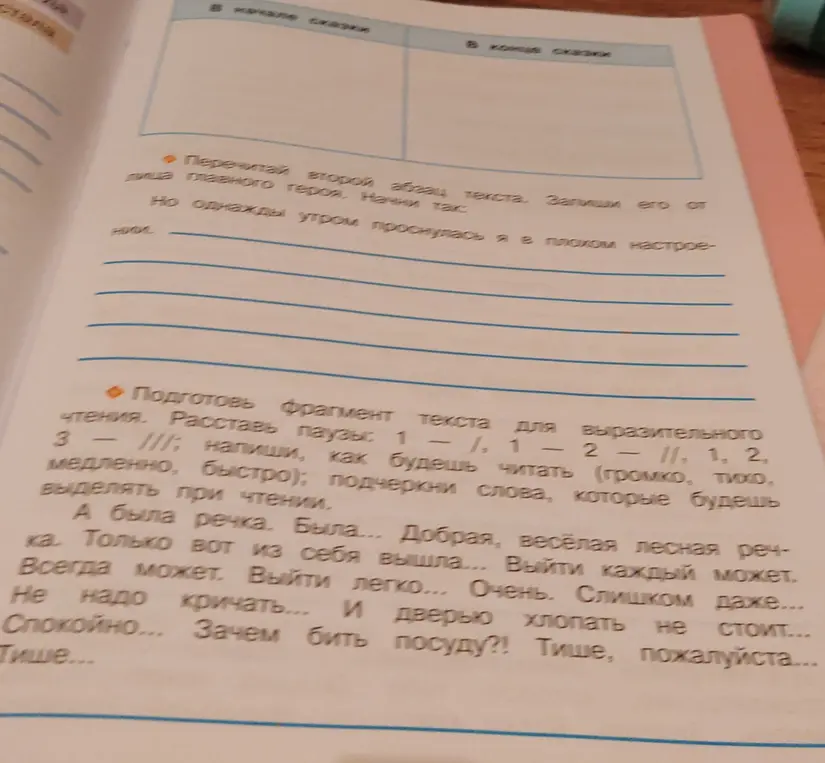 Перечитай второй абзац текста и запиши его от лица главного героя. Начни так: Но однажды утром проснулась я в плохом настроении...