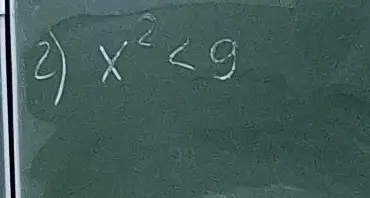Реши неравенство x² < 9