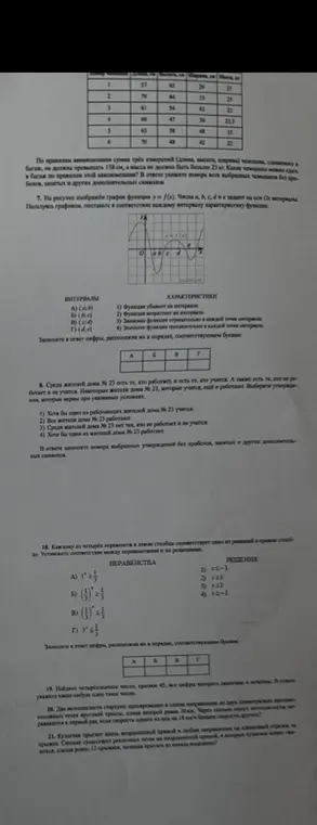 Помоги мне решить задачи 7, 8, 18, 19, 20 и 21 из контрольной работы