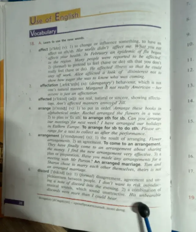 Объясни новые слова из упражнения 18A.