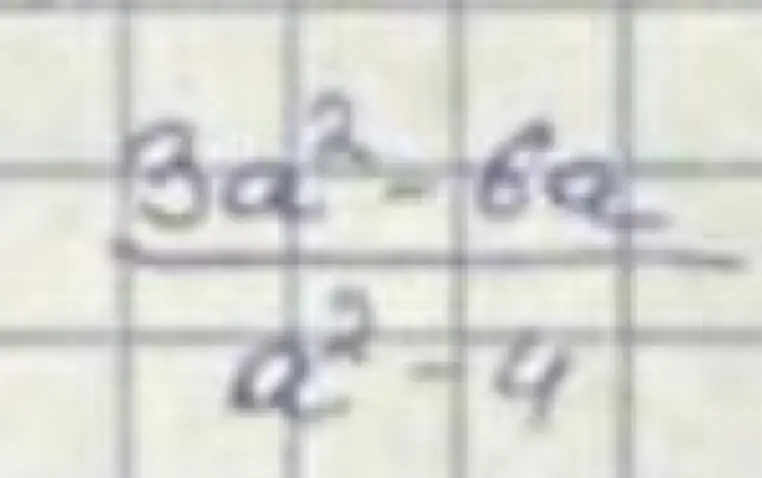 Помоги мне упростить выражение (3a²-6a)/(a²-4)