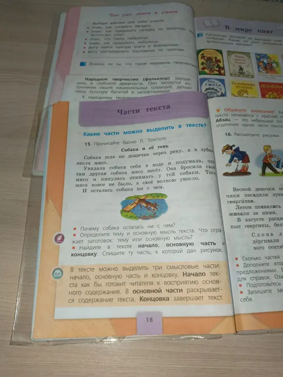 Можешь ли ты ответить на вопросы к басне «Собака и её тень»?