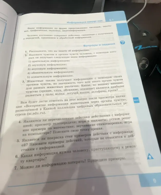 Какое чувство (зрение, слух, обоняние, осязание) является наиболее развитым у орла, волка, летучей мыши, дельфина, крота?