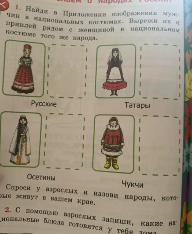 Мне нужно найти в приложении изображения мужчин в национальных костюмах и приклеить рядом с женщиной в национальном костюме того же народа.
