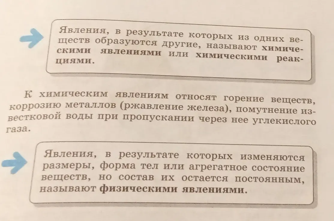Объясни, что такое химические и физические явления