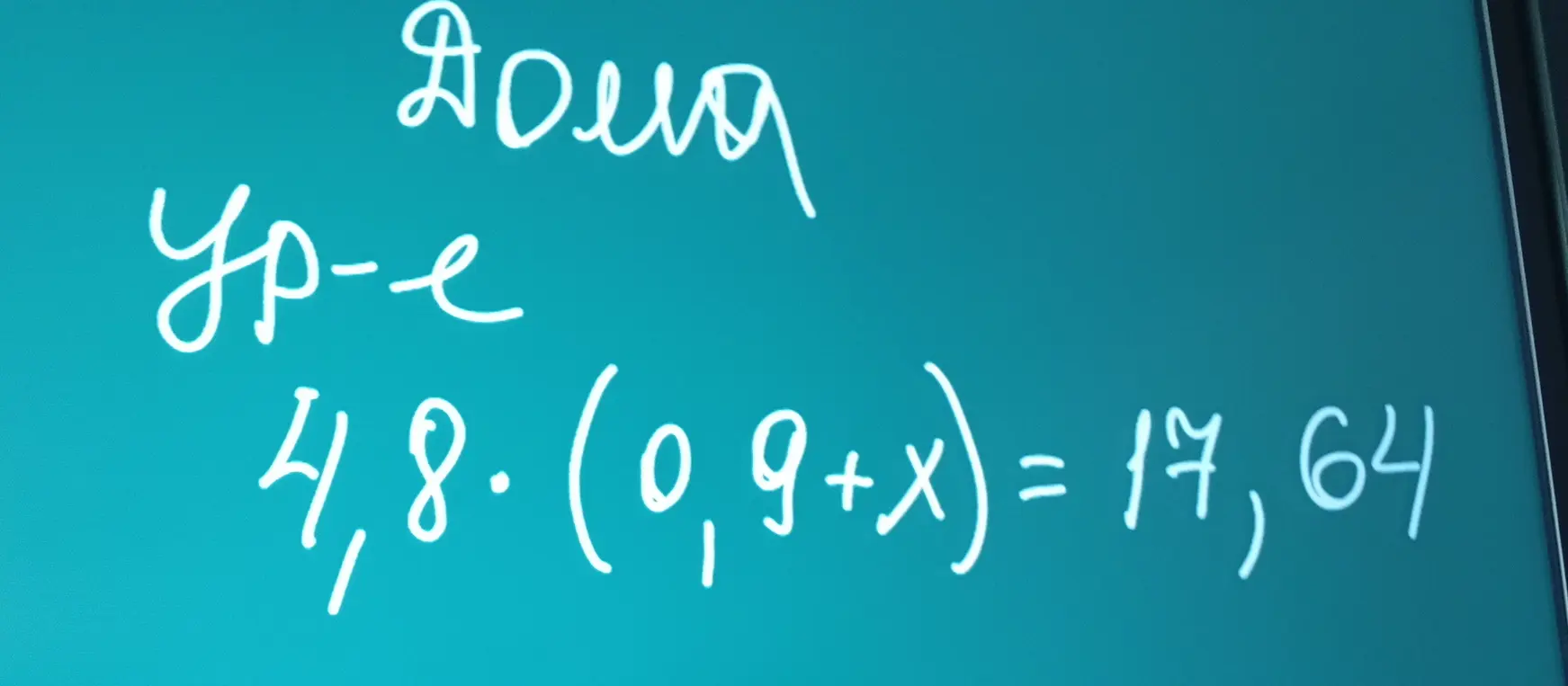 Реши уравнение 4,8 * (0,9 + x) = 17,64