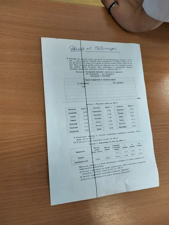Помоги решить задачу про спортсменов: сколько спортсменов пробежали дистанцию 100 м менее чем за 12,5 с, сколько спортсменов выполнили норматив кандидата в мастера спорта, первого и второго разряда?