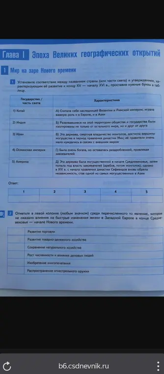Помоги установить соответствие между названием страны и утверждением, характеризующим её развитие, а также отметить явление, которое не оказало влияния на изменения жизни в Западной Европе.