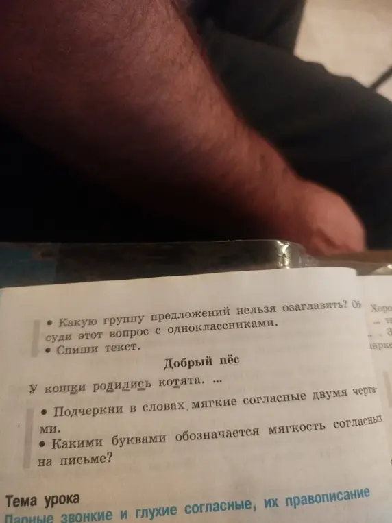 Ты просишь списать текст, подчеркнуть мягкие согласные двумя чертами и указать, какими буквами обозначается мягкость согласных на письме.