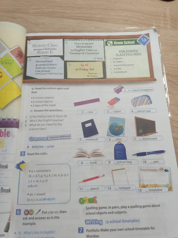 Выполни задания b), с), вставь слова, ответь на вопрос в упражнении Grammar