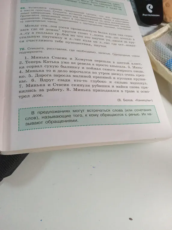 Помоги расставить запятые и подчеркнуть однородные члены в предложениях.
